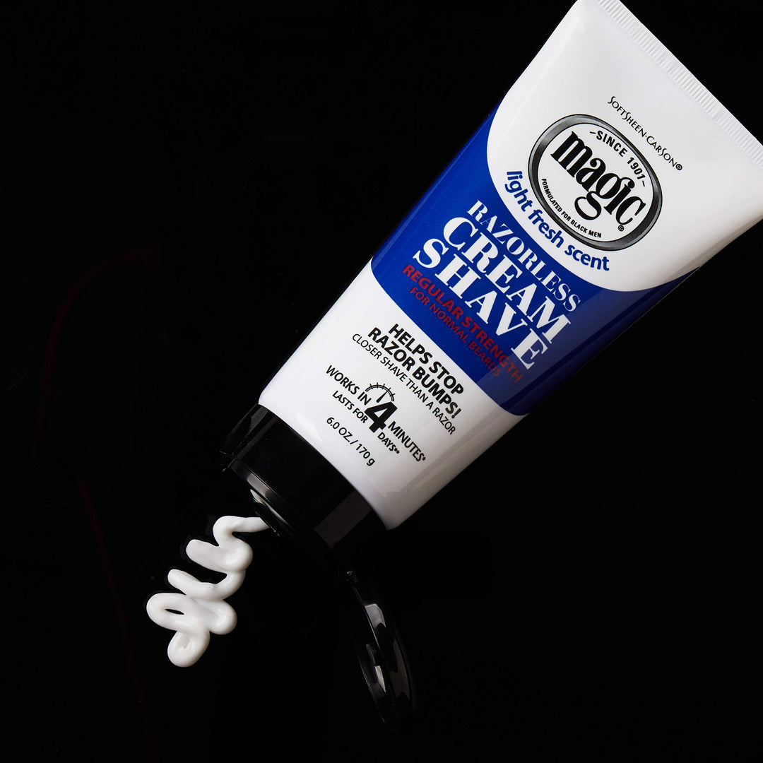 Magic Razorless Shaving Cream, Hair Removal Cream for Body Hair, Regular Strength Depilatory Cream, Works in 4 Minutes for Normal Hair, 2 Count