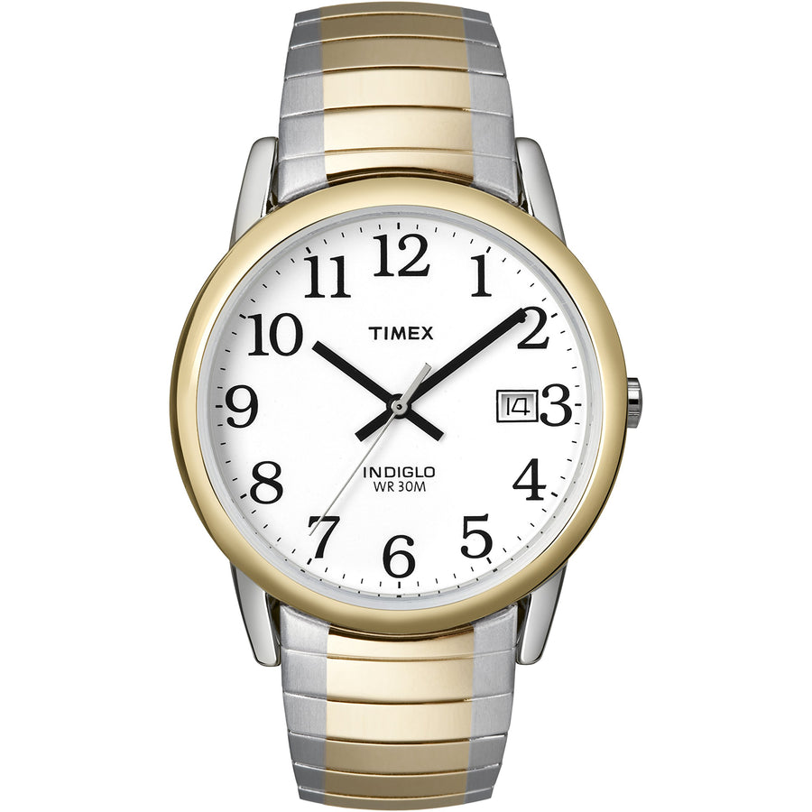 Men's Easy Reader 35mm Watch – Two-Tone Case White Dial with Two-Tone Tapered Expansion Band