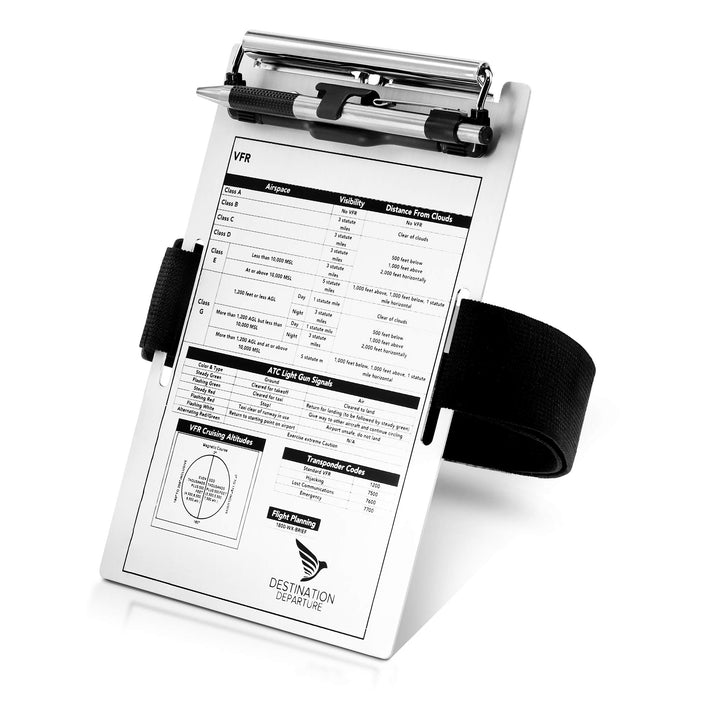 Destination Departure Pilot Kneeboard – Aluminum Pilot 