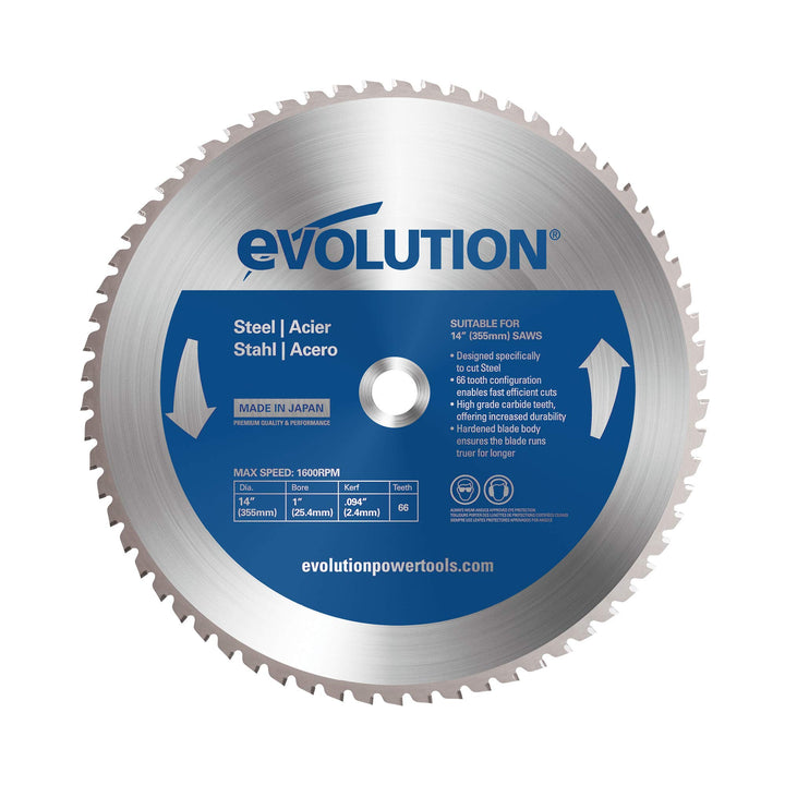 Power Tools 14BLADEST Steel Cutting Saw Blade, 14-Inch x 66-Tooth , Blue