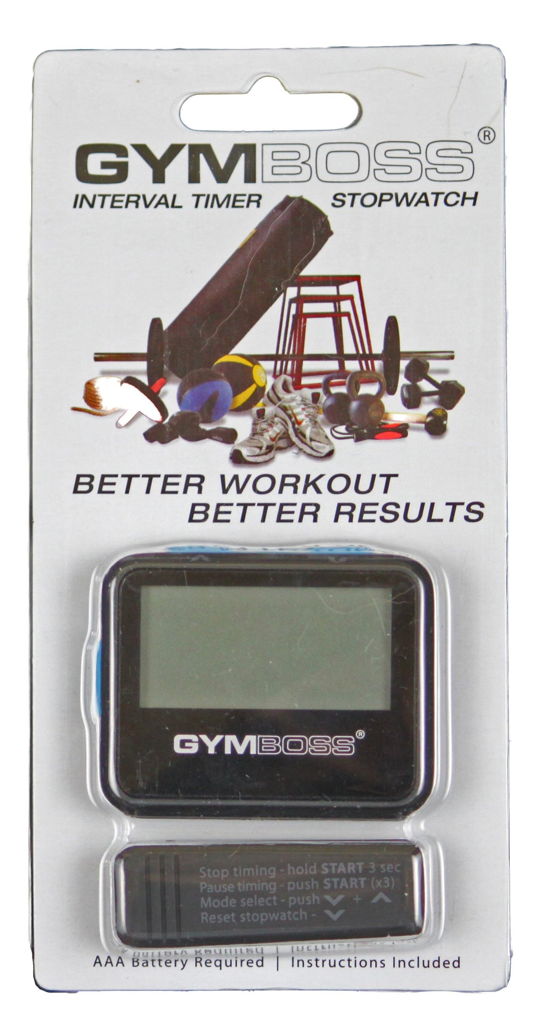 Interval Timer and Stopwatch - Black/Blue SOFTCOAT