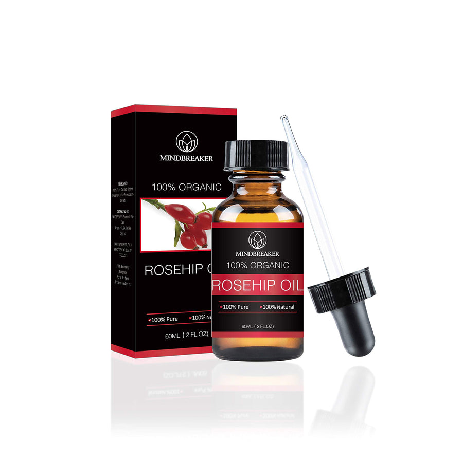 100% Pure Rosehip Seed Oil For Face, Nails, Hair and Skin- 100% Pure Natural Certified Organic - Natural Moisturizer - Cold Pressed Premium Rose Hip Seed Oil - 2 oz
