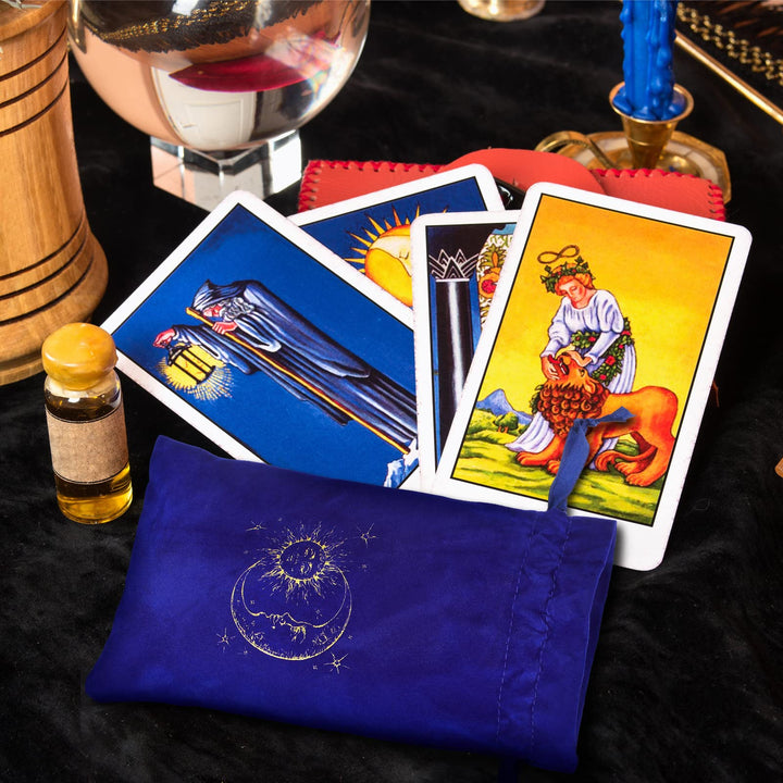 6 Pcs Tarot Cards Fabric Bag 6 x 9 Inch Jewelry Pouch Tarot Card Bag Dice Bag Tarot Card Holder Jewelry Bags Drawstring Hamsa Hand Gift Bags for Tarot Cards (Mixed Colors,Classic Style)