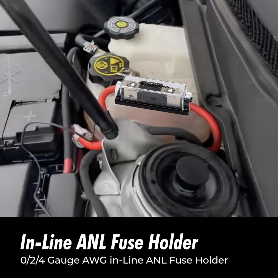 InstallGear - Fuse Block with ANL Fuse Holder and Clear