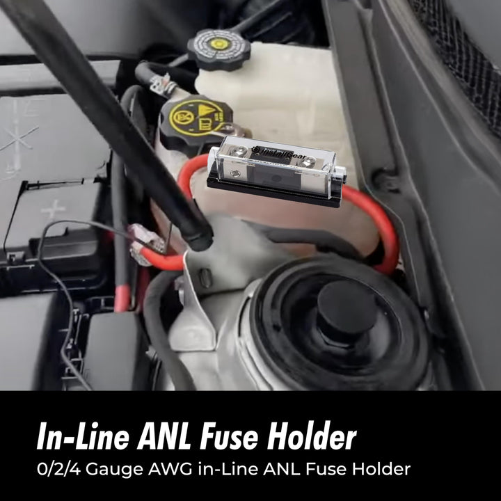 InstallGear - Fuse Block with ANL Fuse Holder and Clear