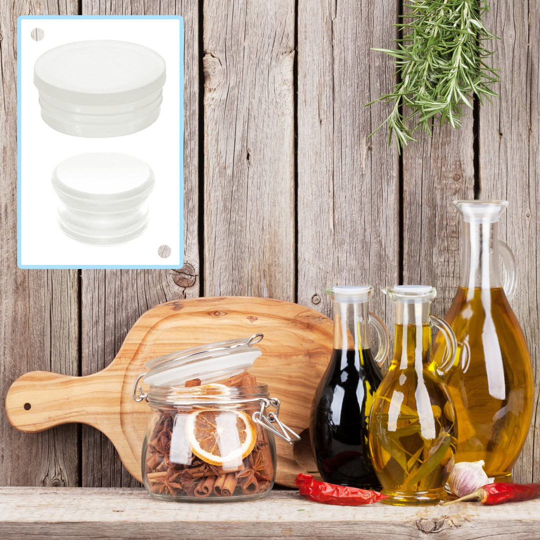 20 Pcs Salt and Pepper Shaker Plugs Silicone Stoppers Plugs for Salt and Pepper 3/4 Inch 1/2 Inch Replaceable Clear Round Salt Pepper Shaker Stoppers for Home Kitchen Bottles Pipes