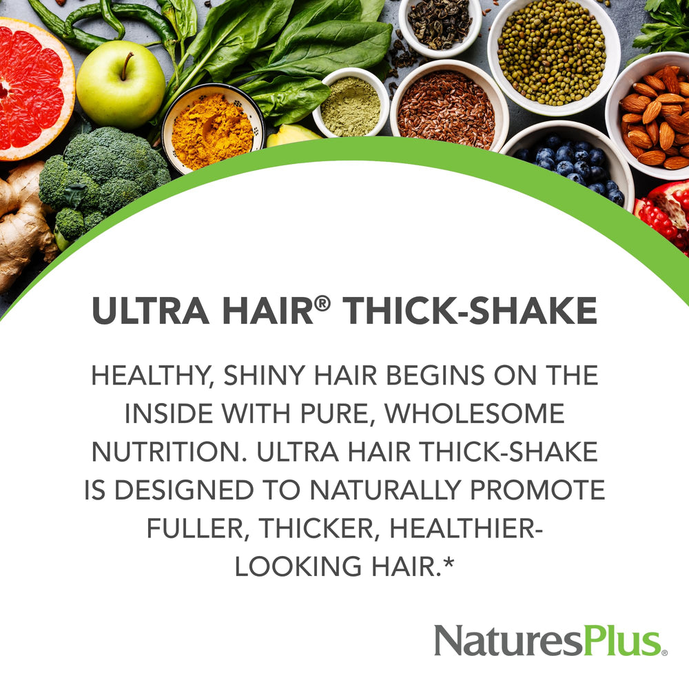Natures Plus Ultra Hair Thick Shake - 1 lb, Hair Protei