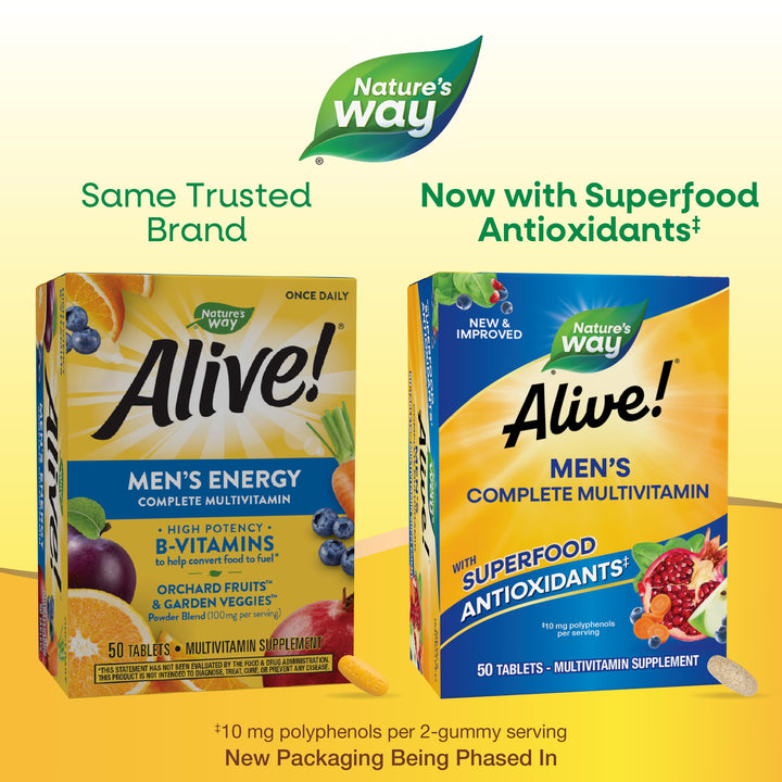 Nature&#39;s Way Alive! Men&#39;s Complete Mult