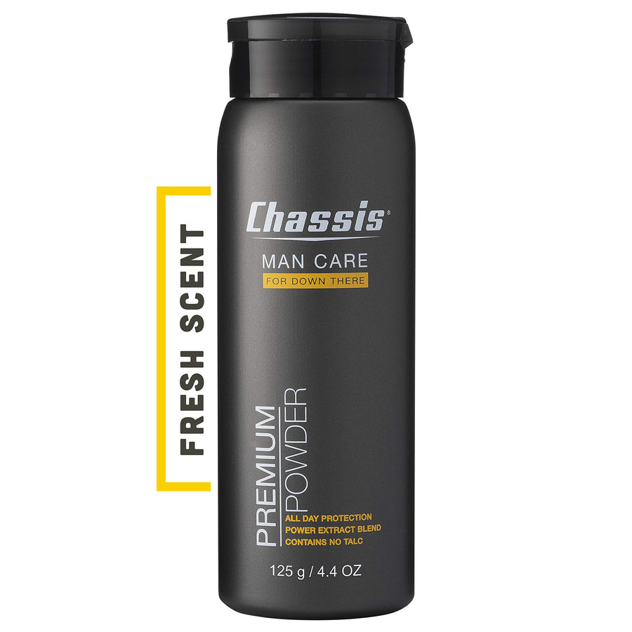 Premium Body Powder for Men, Anti-Chafing Deodorant Powder, Friction Defense for Balls, Groin, Private Parts and Butt, Natural Ingredients, Talcum Powder Alternative, Original Fresh Scent