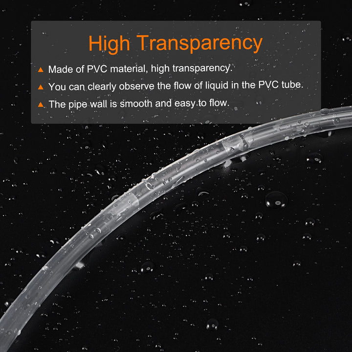MECCANIXITY PVC Transparent Hose Vinyl Tubing 3/32 ID 1