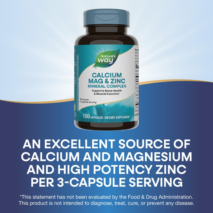 Nature&#39;s Way Calcium Magnesium &amp; Zinc M