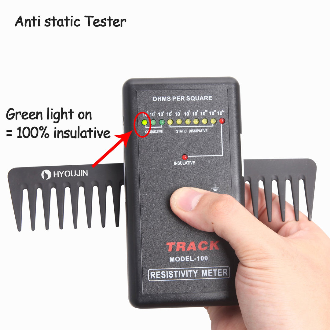HYOUJIN 601 Black Carbon Wide Tooth Comb Detangling Com