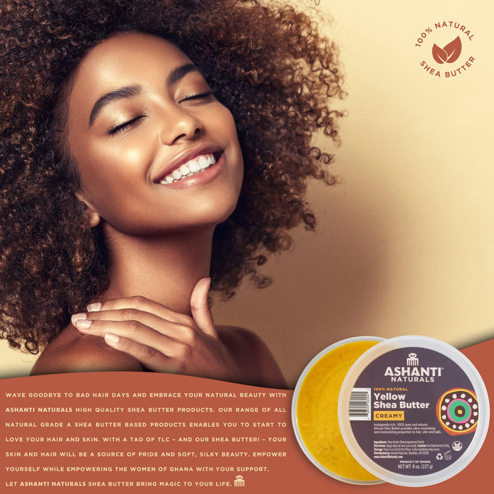 Creamy Yellow Shea Butter 8 Oz.