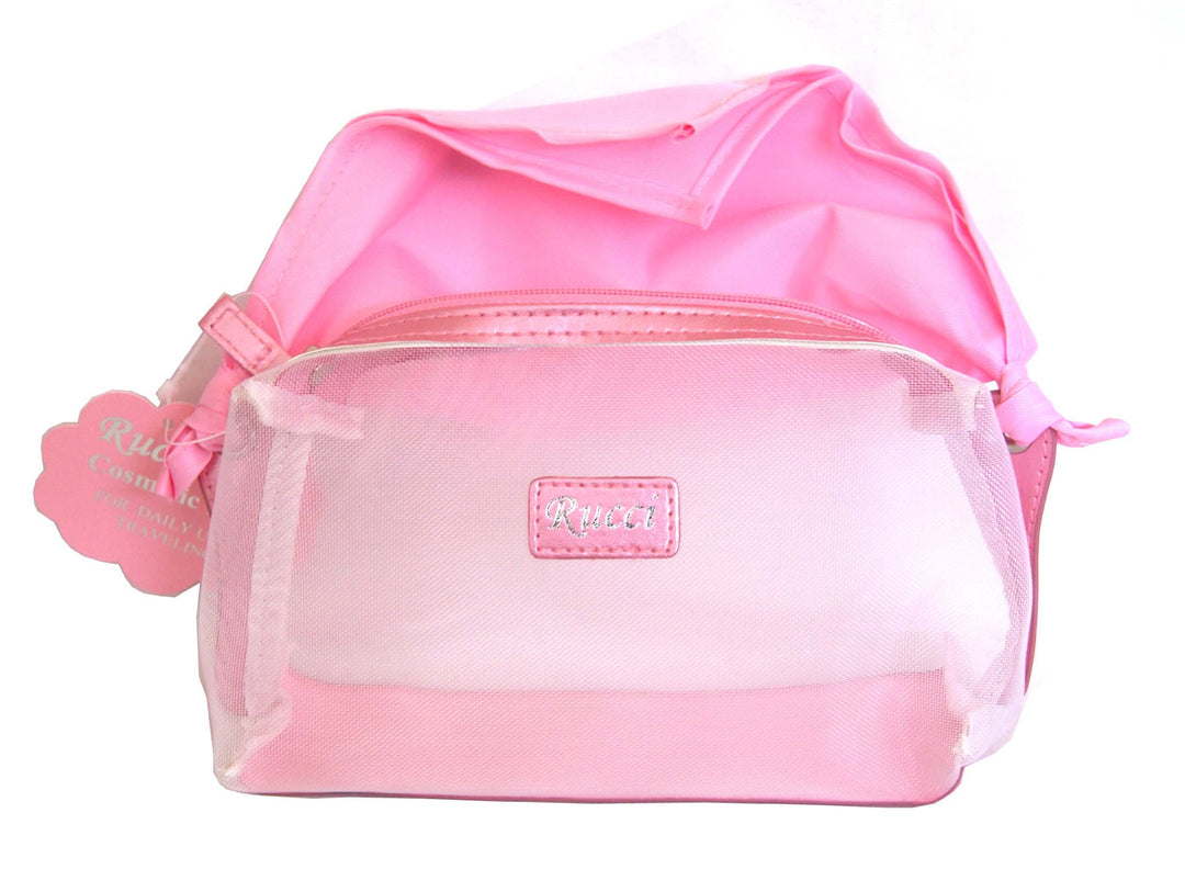 Cosmetic Bag with Scarf, Pink