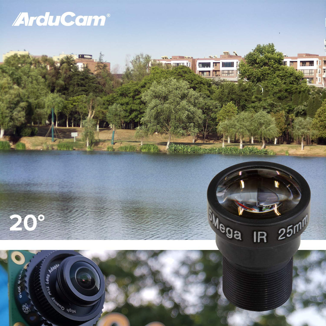Arducam M12 Lens Kit for Raspberry Pi HQ Camera (Type 1