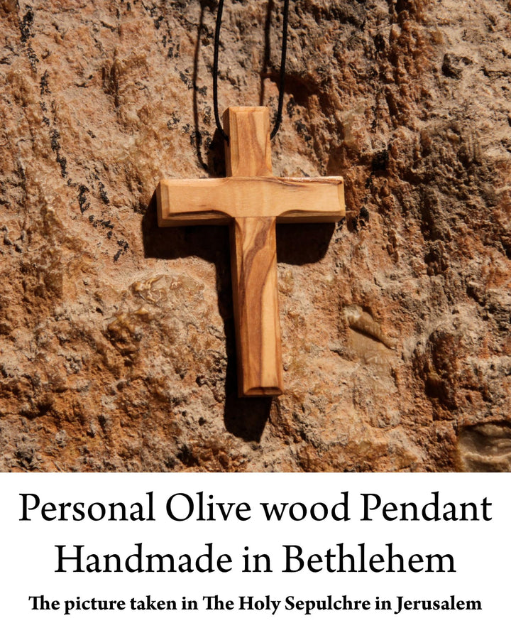 Wooden Cross Necklace, Christian gift, Faith Cross Pend