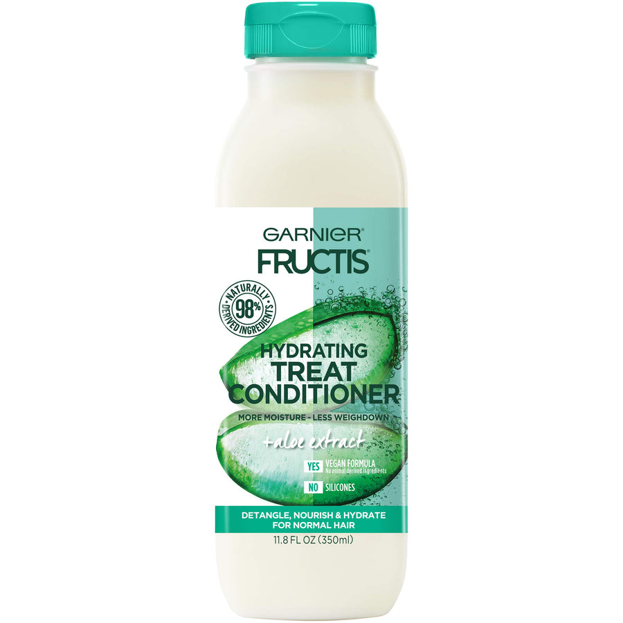 Fructis Hydrating Treat Conditioner, 98 Percent Naturally Derived Ingredients, Aloe, Hydrate For Normal Hair, 11.8 Fl Oz., Pack Of 1