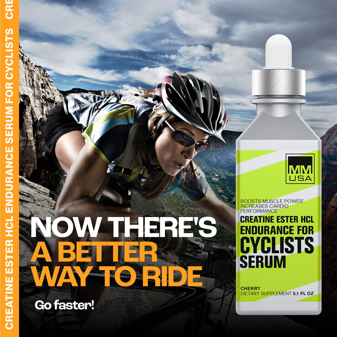 Cyclist-Optimized Creatine Serum. Amplifies Cycling Sports Performance, Boosts Nitric Oxide Levels, Stamina, Energy, Endurance &amp; Focus. Fights Fatigue &amp; Lactic Acid Build Up. Cherry, 5.1 Fl Oz