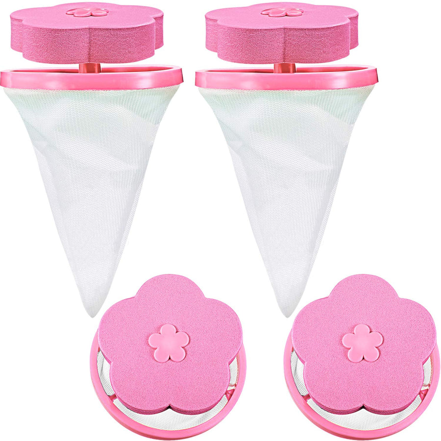 4 Pieces Reusable Washing Machine Lint Catcher Househol