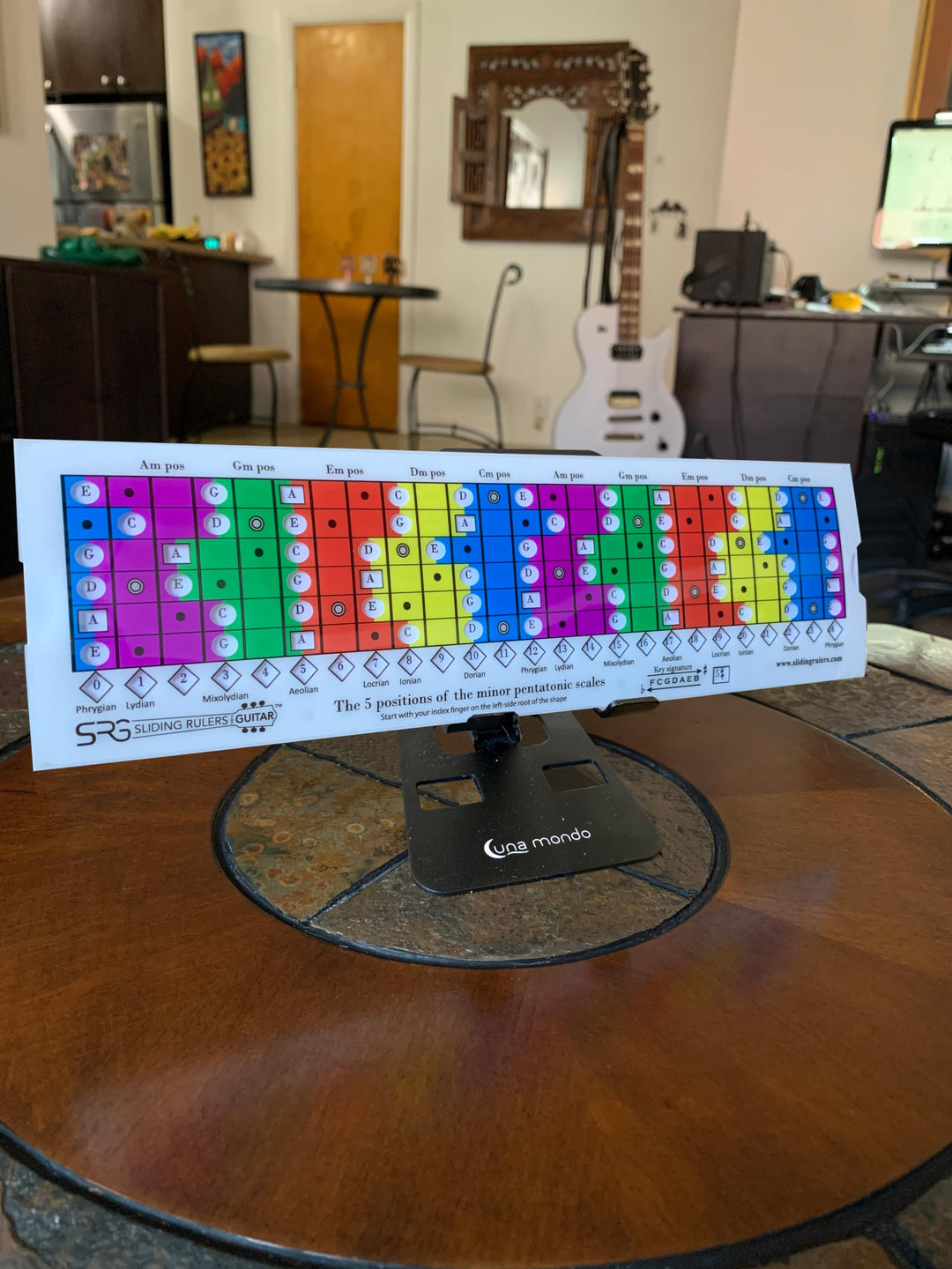 Sliding Ruler for Guitar™: Precision Scale Mastery Tool – Master Pentatonic, Diatonic &amp; Modes with Ease