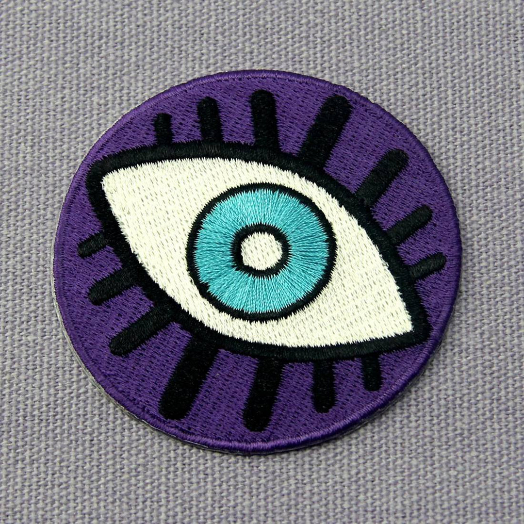 Evil Eye Embroidered Badge Iron On Sew On Patch