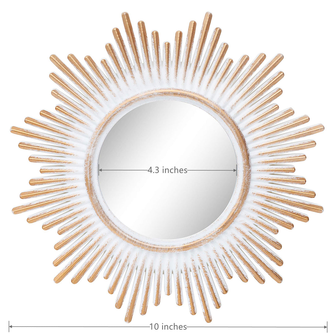 Kelly Miller Brushed Gold Mirrors for Wall Decor Set of