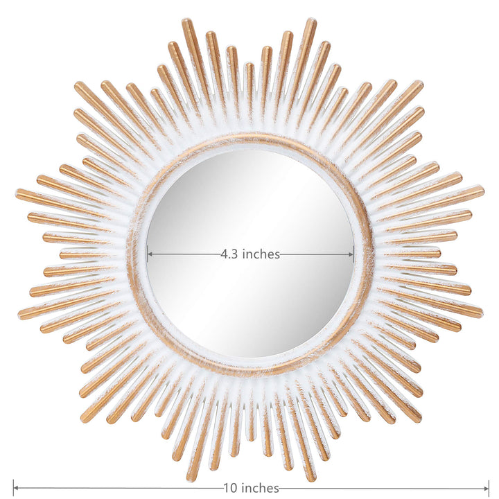 Kelly Miller Brushed Gold Mirrors for Wall Decor Set of
