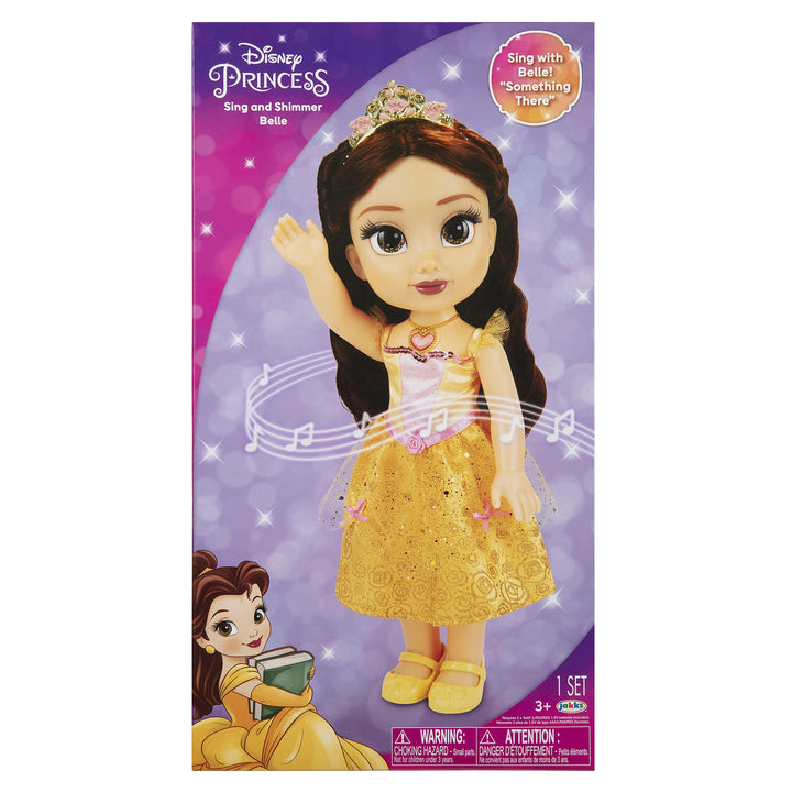Belle Doll Sing &amp; Shimmer Toddler Doll, Sings Something There [Amazon Exclusive]