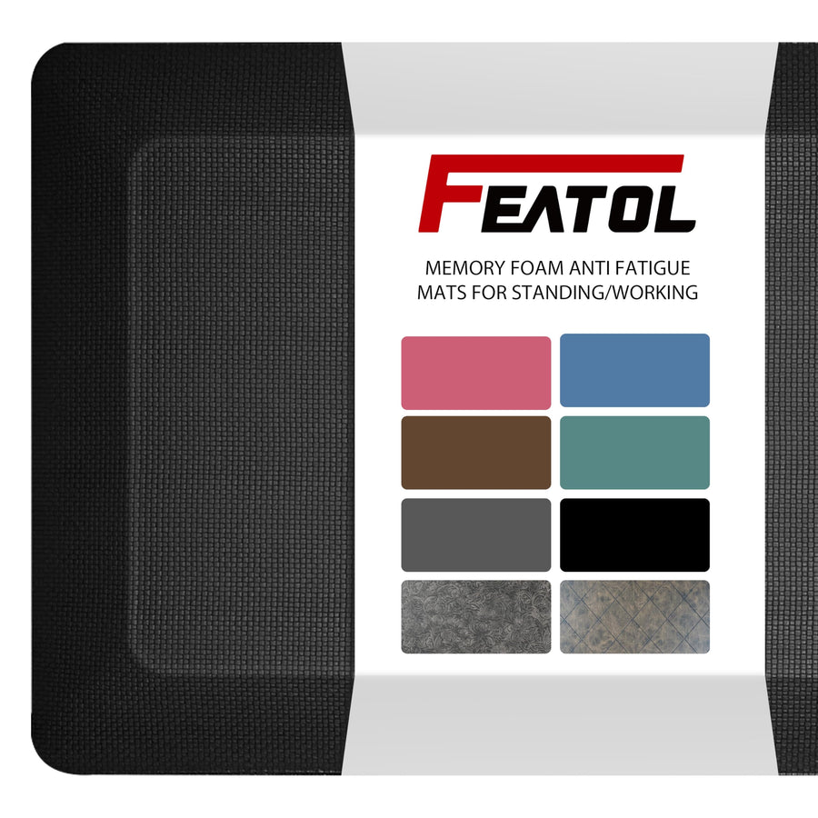 FEATOL Anti Fatigue Mats for Standing, 9/10 Extra Thick