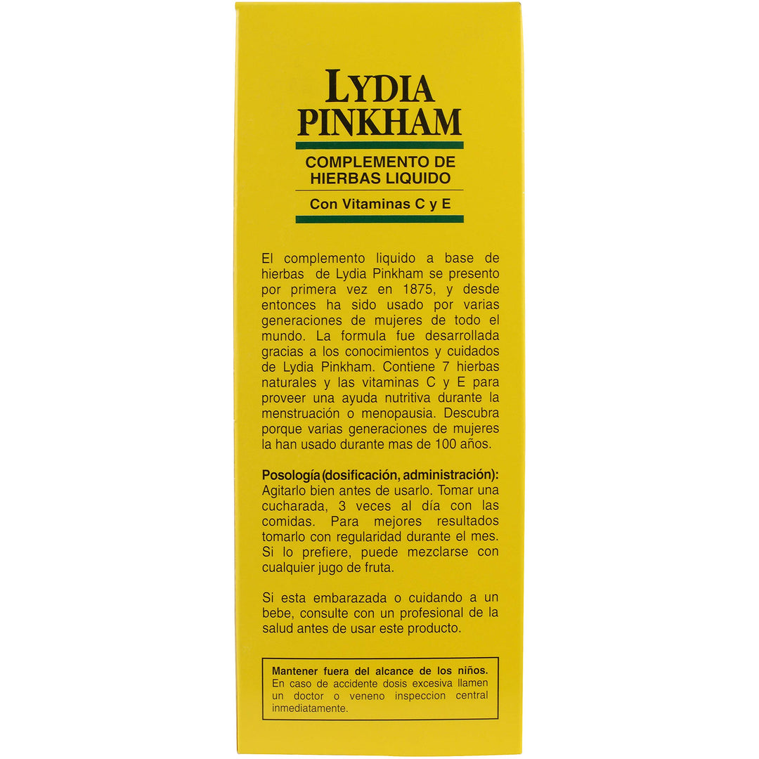 Lydia Pinkham Liquid Herbal Supplement for Menstruation