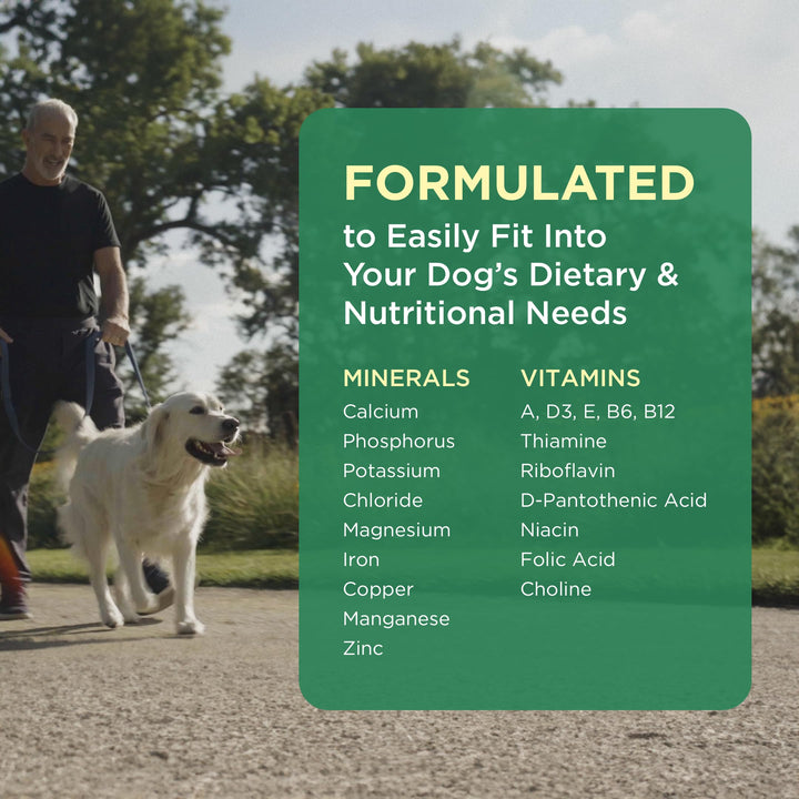 Plus Multivitamin and Mineral Supplement for Dogs with Special Nutritional Needs, Chewable Tablet, 180 Count Bottle