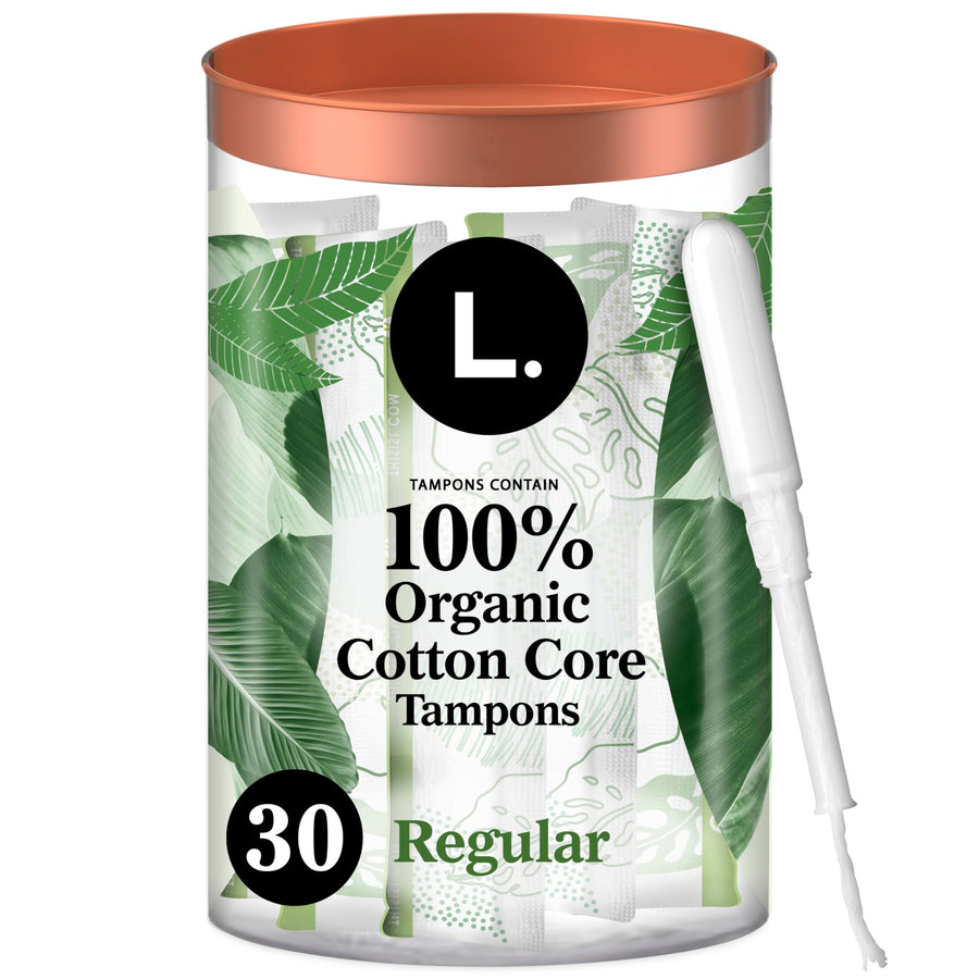 L. Organic Cotton Tampons Regular Absorbency, Free from