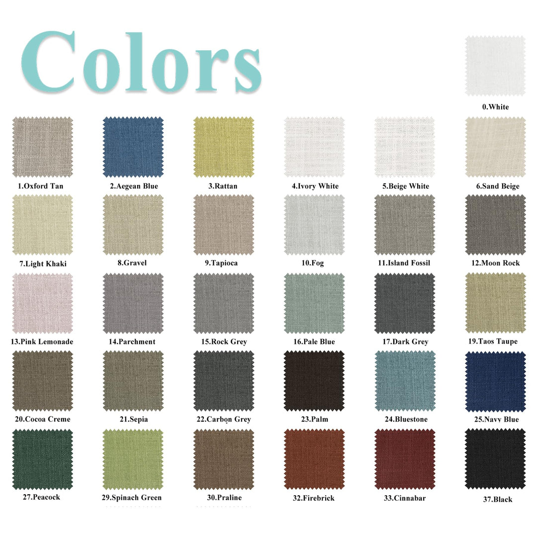Fcosie Custom-Made Curains Fabric Color Swatches - 38 C