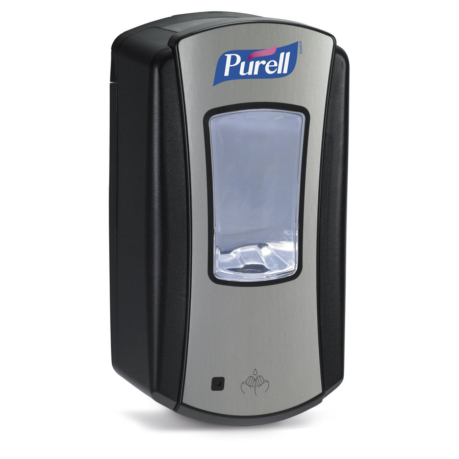 LTX-12 Touch-Free Hand Sanitizer Dispenser, Chrome/Black, for 1200 mL LTX-12 Hand Sanitizer Refills (Pack of 1 - Refills sold separately) - 1928-04
