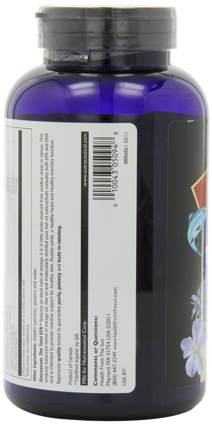 Health From the Sun The Total EFA Omega 3-6-9-180 Softgels by Health From The Sun