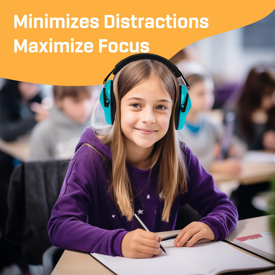 Kids Ear Protection, Noise Canceling Headphones Kids, Age 3-16, 26dB Noise Reduction, Ear Muffs for Kids, Kids Noise Cancelling Headphones, Earmuffs for Autism, Boys, Girls, Toddlers