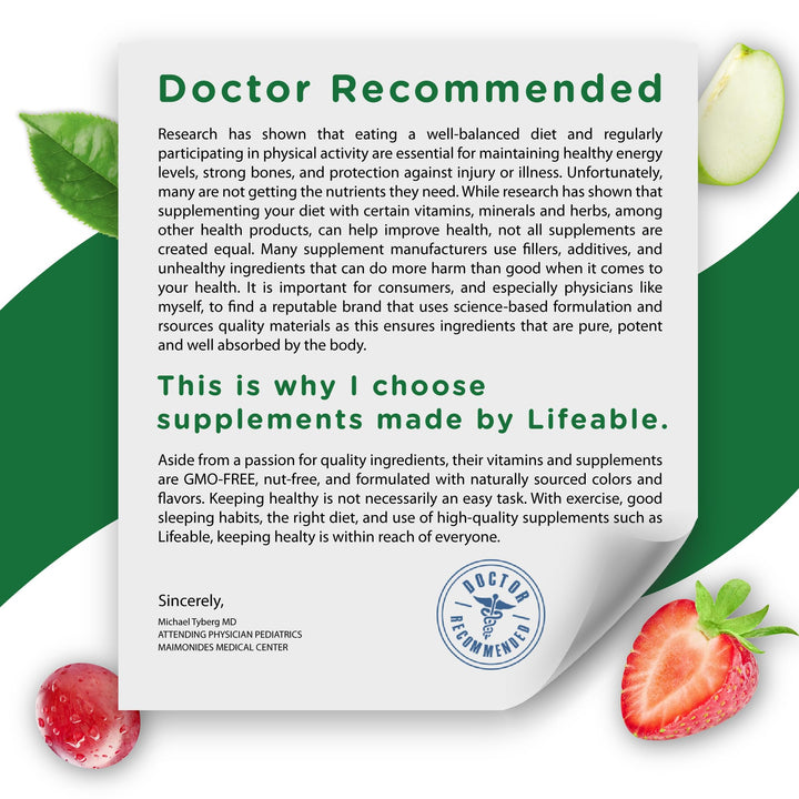 Lifeable Prenatal Multivitamin with Iron and Choline | 