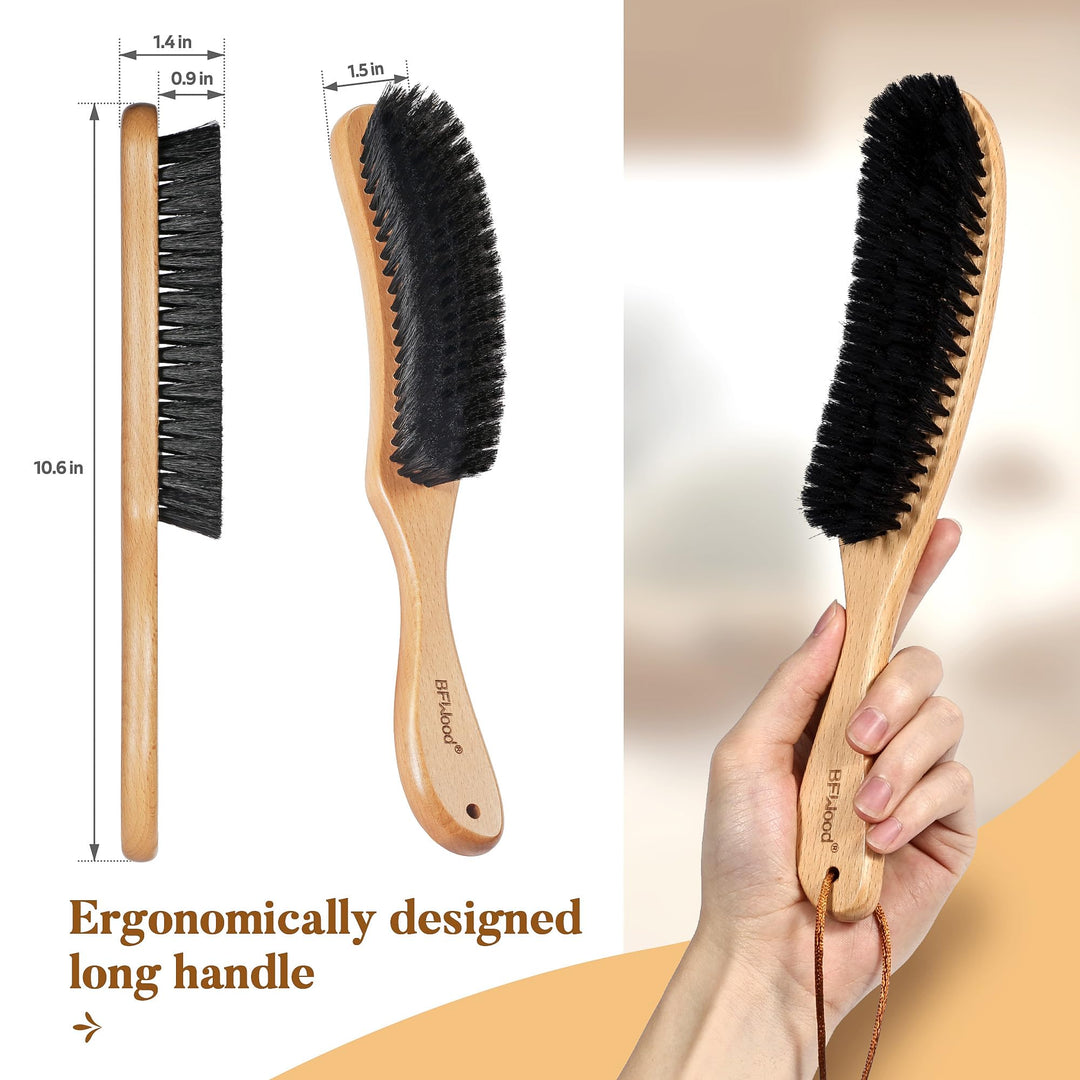 BFWood Clothes Brush - Boar Bristle Hat Brush Lint Brus