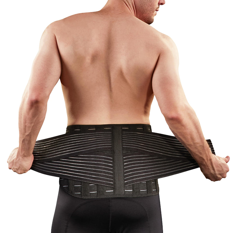 Medium(Below 27) : Vital Salveo-Adjustable Germanium and Bamboo Charcoal Lower Back Support Relieve Back Pain, Sciatica C-Fit (Medium)