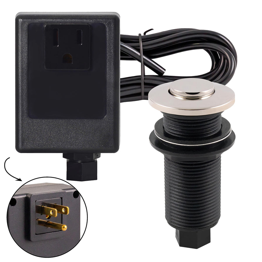 Westbrass ASB-05 Disposal Air Switch and Single Outlet 