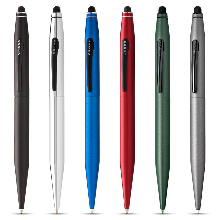 Cross Tech2 Refillable Ballpoint Pen, Medium Ballpen with Stylus, Includes Premium Gift Box - Matte Green