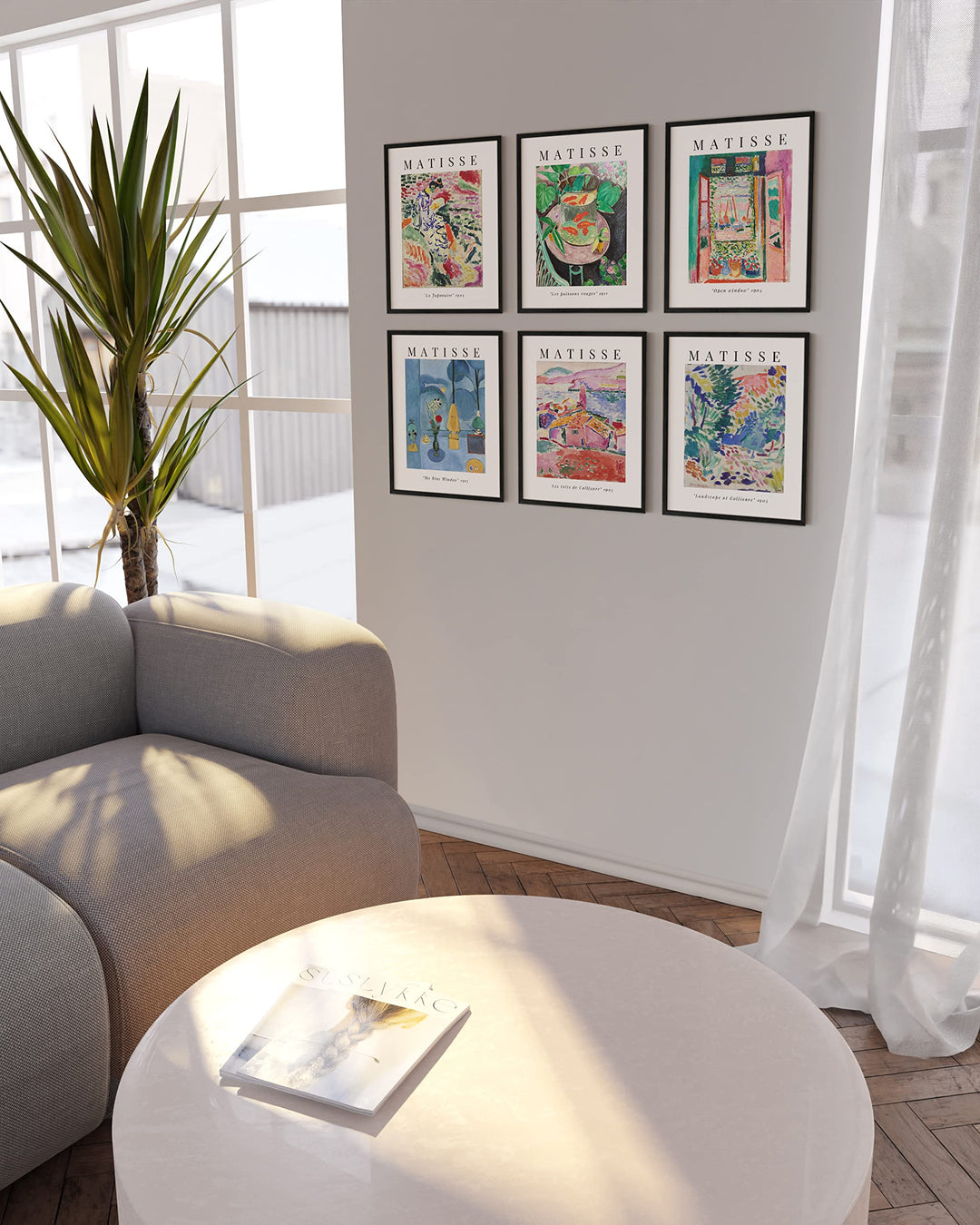 Aesthetic Posters, Matisse Poster - Set of 6 Matisse Wall Art, Wall Posters Aesthetic, Matisse Prints, Art Exhibition Poster, Mattise Art, Summer Matisse Art Print (11 x 14, UNFRAMED)