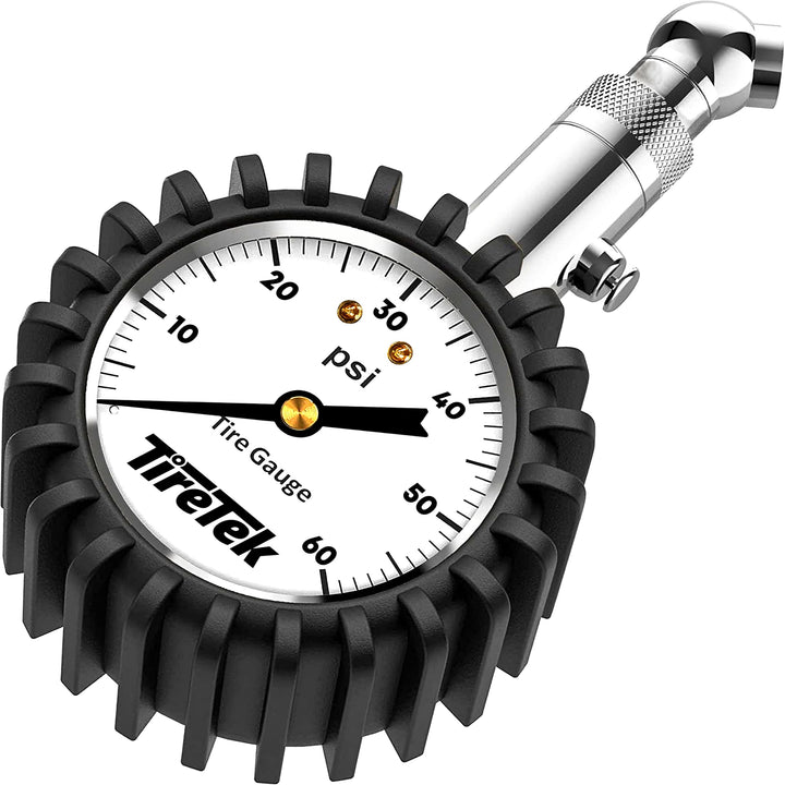Tire Pressure Gauge for Cars - (0-60 PSI, ANSI Certified) Tire Gauges for Tire Pressure, Air Pressure Gauge for Tires - Car Accessories, Stocking Stuffers for Men, Car Gifts for Men, Him, Dad