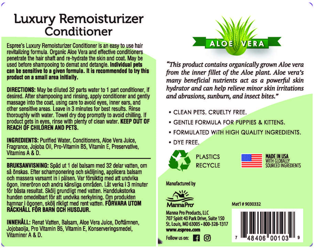 Dog & Cat Luxury Remoisturizer, 1 gallon