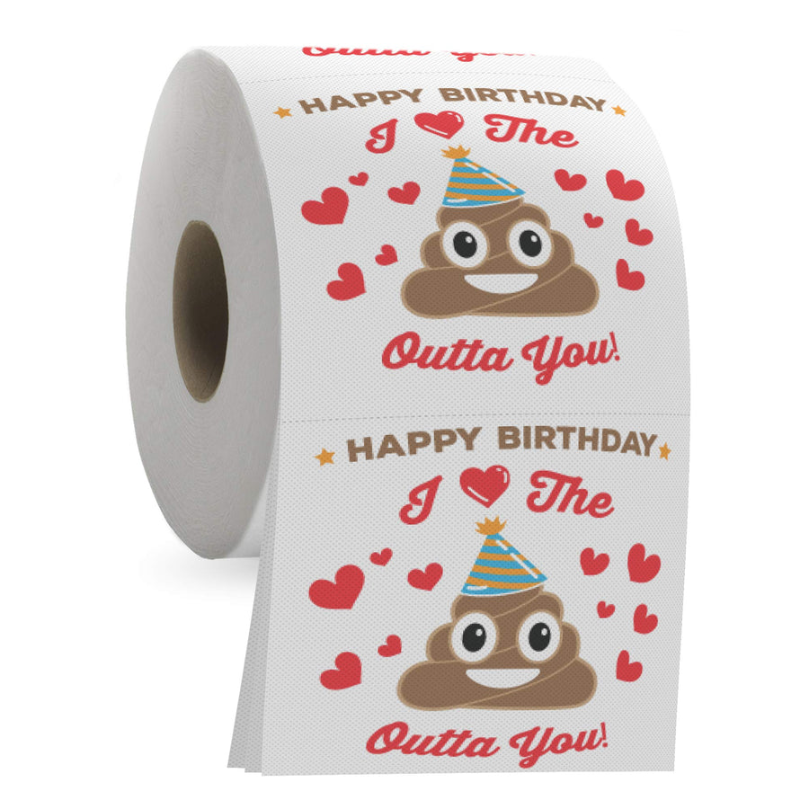 Happy Birthday Gag Tissue Paper - Toilet Paper Roll Fun