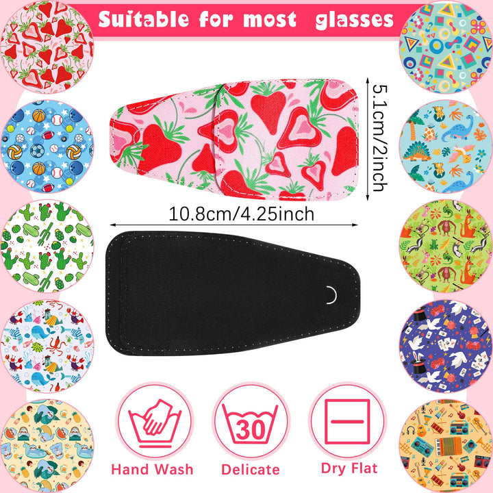 10 Pack Eye Patches for Kids Glasses to Cover Either Eye Fabric Patch with Cute Patterns, 10 Assorted Styles, 4.5 x 2.2 Inch(Fresh Style)