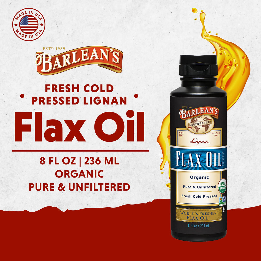 Barlean's Organic Lignan Flaxseed Oil Liquid Supple