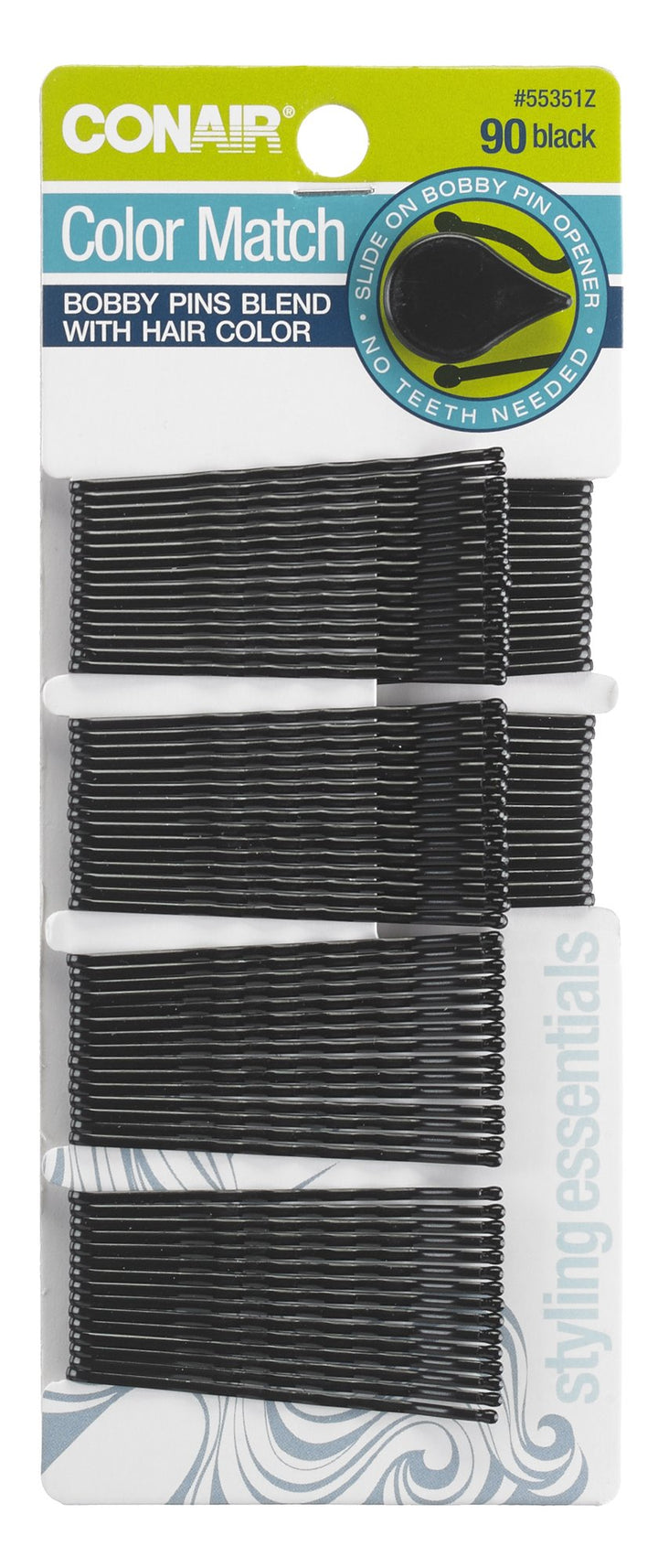 Styling Essentials Bobby Pins, Black, 90 ct.
