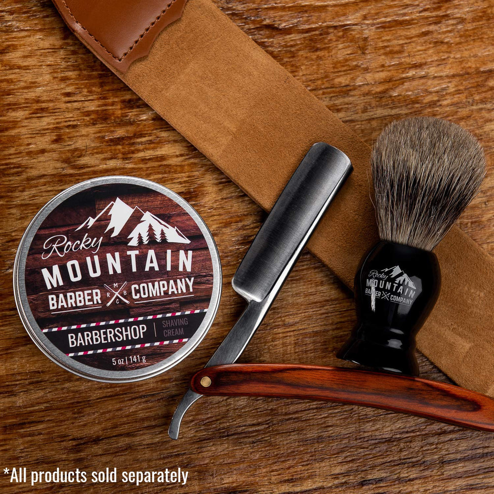 Shaving Cream for Men - Barbershop Scent - Thick Lather for Traditional and Cartridge Shaving - 5oz Tin