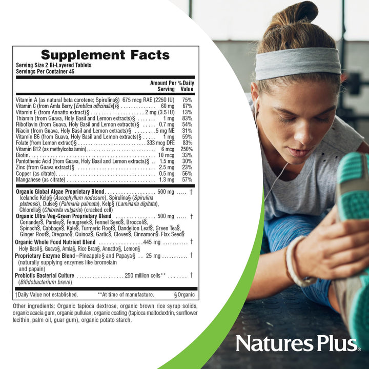 Natures Plus Ultra Juice Green Multivitamin - 90 Vegeta